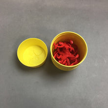 Load image into Gallery viewer, Vintage Barrel of Monkeys Game, Yellow w/ 16 Red Monkeys #8312 (5&quot;)
