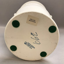 Load image into Gallery viewer, White Pottery Urn Vase with Grape Motif (15&quot;)
