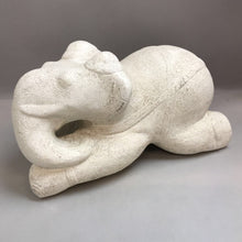 Load image into Gallery viewer, White Textured Potter Elephant Sculpture (10x18x10)
