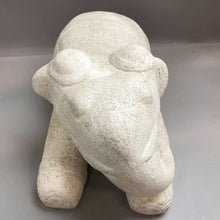 Load image into Gallery viewer, White Textured Potter Elephant Sculpture (10x18x10)
