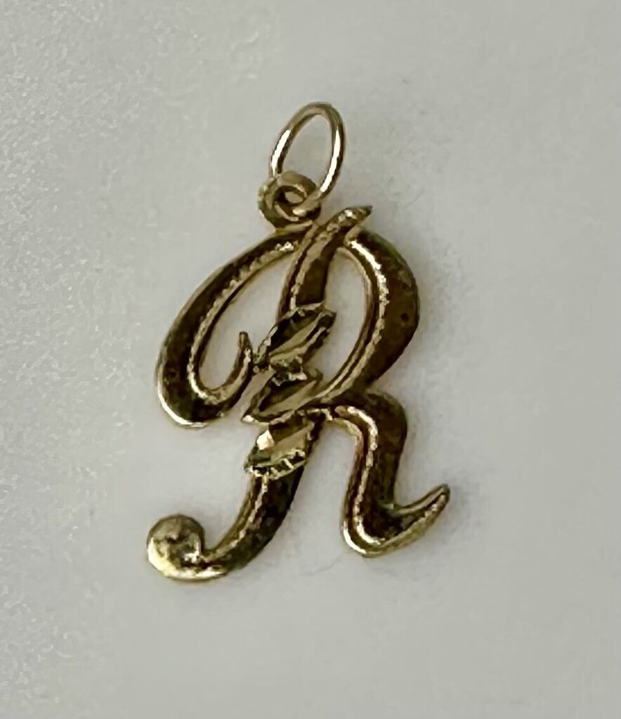 14K Gold Initial 0.75