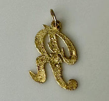 Load image into Gallery viewer, 14K Gold Initial 0.75&quot; Charm (0.7g)
