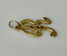 Load image into Gallery viewer, 14K Gold Initial 0.75&quot; Charm (0.7g)

