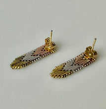 Load image into Gallery viewer, 10K Black Hills Gold Sterling 1&quot; Earrings (3.9g)
