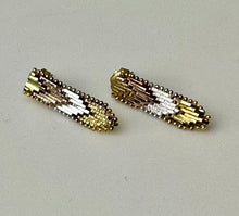 Load image into Gallery viewer, 10K Black Hills Gold Sterling 1&quot; Earrings (3.9g)
