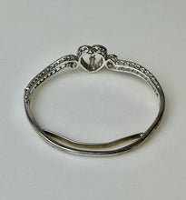 Load image into Gallery viewer, Ashton Drake Thomas Sterling Diamond Accent Lighthouse Hinged Bangle Bracelet
