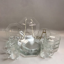 Load image into Gallery viewer, Arcoroc France Octime Clear Glass 16 Piece Dish Set Mugs Plates Bowls

