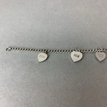 Load image into Gallery viewer, Vintage Sterling Sorority Charm Bracelet (7.5")

