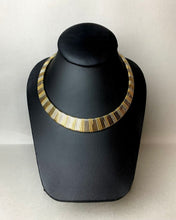Load image into Gallery viewer, Vintage Trifari Two Tone Flexible Omega Collar Necklace (17&quot;)

