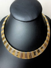 Load image into Gallery viewer, Vintage Trifari Two Tone Flexible Omega Collar Necklace (17&quot;)
