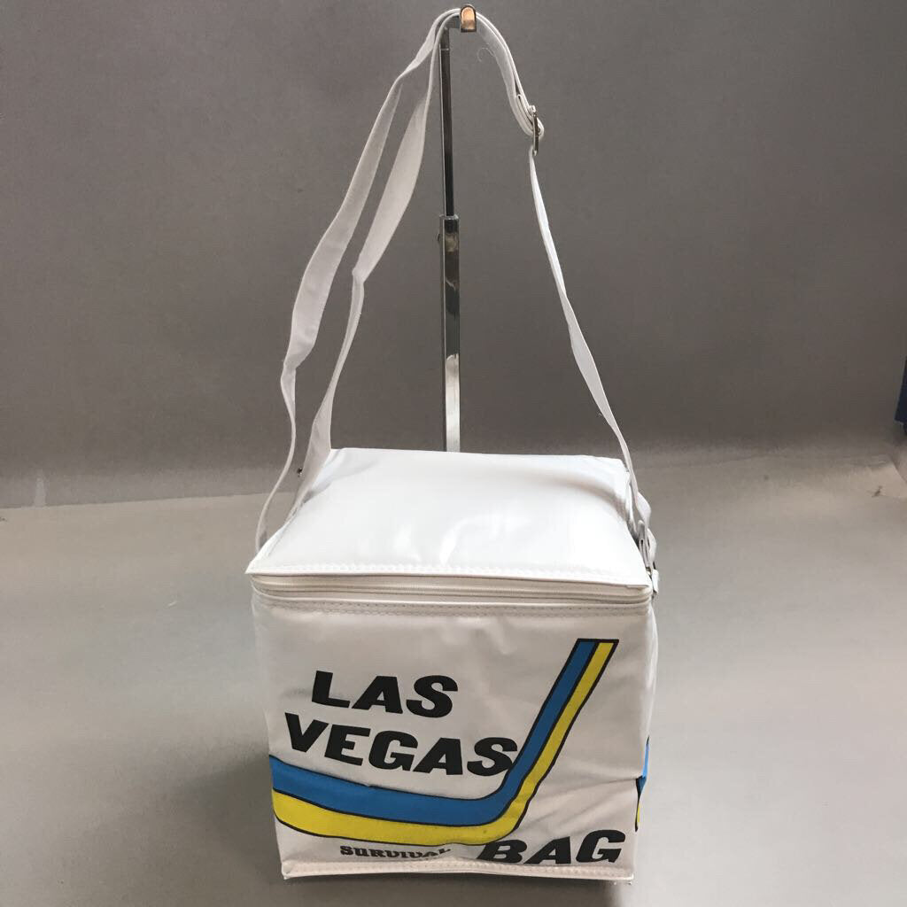Vintage Cooler Bag Las Vegas Summer Survival 1980s Travel Beach Bag (8x8x6)