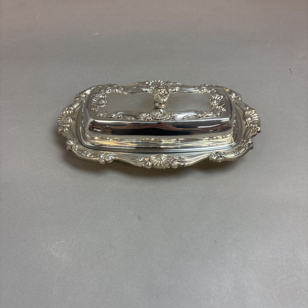 Silverplate Butter Dish (8