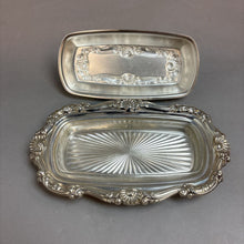 Load image into Gallery viewer, Silverplate Butter Dish (8&quot;)
