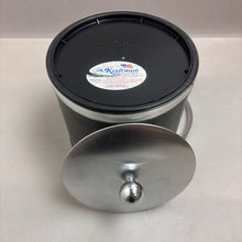 Load image into Gallery viewer, Vintage MCM Black Faux Leather Kraftware Ice Bucket (9&quot;)
