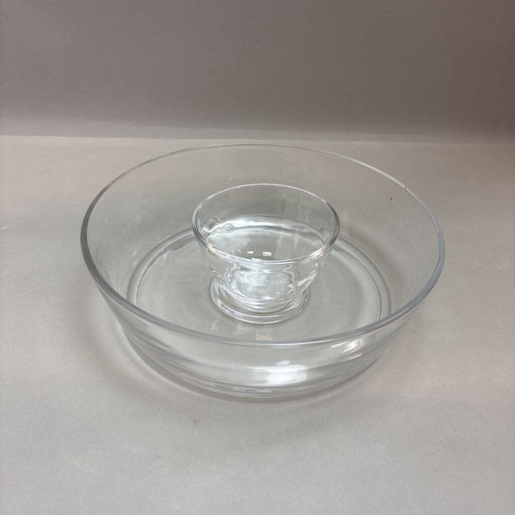 Clear Glass Chip&Dip Set (11x3)