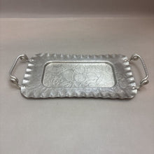 Load image into Gallery viewer, Hand Finished Aluminum Tray WIth Handles (14x7)
