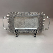 Load image into Gallery viewer, Hand Finished Aluminum Tray WIth Handles (14x7)
