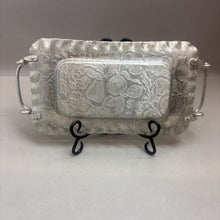 Load image into Gallery viewer, Hand Finished Aluminum Tray WIth Handles (14x7)
