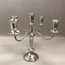 Load image into Gallery viewer, Silverplated 5 Arm Candelabra (10.5&quot;)
