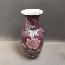 Load image into Gallery viewer, Pink Asian Floral Vase &amp; Candlestick Holder Pair (10.25&quot;) (As-Is)
