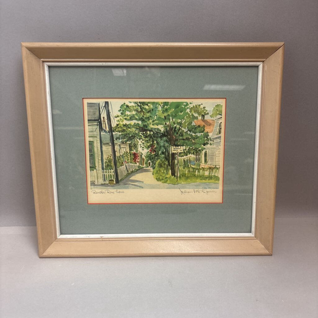 Framed Watercolor Print 