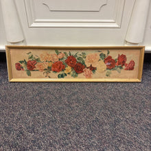 Load image into Gallery viewer, Antique Yard Long of Roses Framed Lithograph By Newton Alonzo (11x37)
