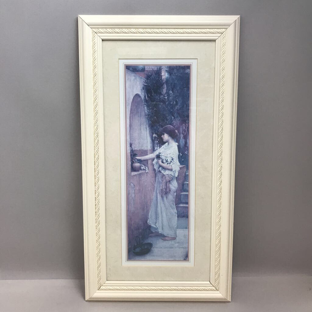 Framed Print, A Roman Offering by John William Waterhouse (~26x13.5)