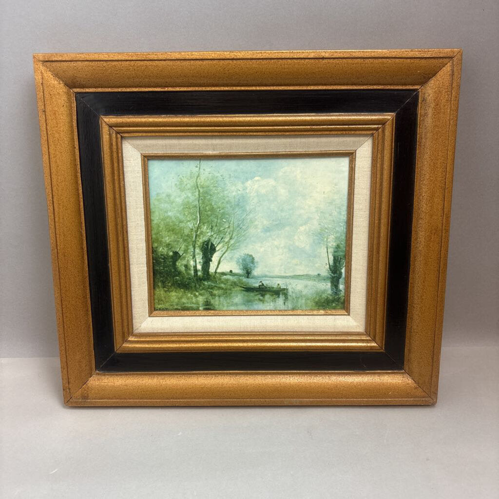 Framed Landscape Print By Corot (19x17)