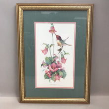 Load image into Gallery viewer, Signed &amp; Framed Hummingbird Print, Larolyn Shores Wright (22x16.5)
