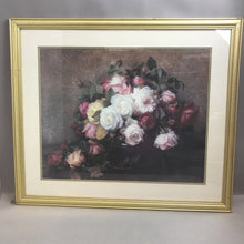 Load image into Gallery viewer, Gold Framed Floral Still Life Print (29.x33.5)
