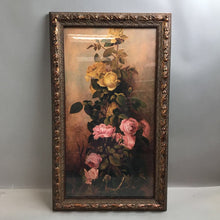 Load image into Gallery viewer, Framed Yellow and Pink Rose Print (30x17.5)
