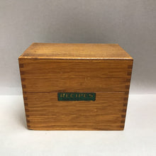 Load image into Gallery viewer, Vintage Oak Recipe Box (4.5x5.5x3.25)
