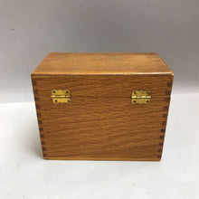 Load image into Gallery viewer, Vintage Oak Recipe Box (4.5x5.5x3.25)

