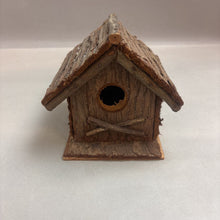 Load image into Gallery viewer, Wood/Bark Birdhouse (6x6x6)

