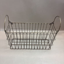 Load image into Gallery viewer, Vintage Wire Basket With Handles (18x6x10
