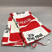 Load image into Gallery viewer, Vintage 1970&#39;s Coca Cola Bell Bottom Drawstring Beach Pants Red &amp; White Coke (SM)
