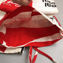Load image into Gallery viewer, Vintage 1970&#39;s Coca Cola Bell Bottom Drawstring Beach Pants Red &amp; White Coke (SM)
