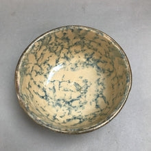 Load image into Gallery viewer, Vintage Blue White Spongeware Pottery Bowl (2.25x5)
