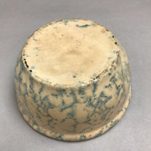 Load image into Gallery viewer, Vintage Blue White Spongeware Pottery Bowl (2.25x5)
