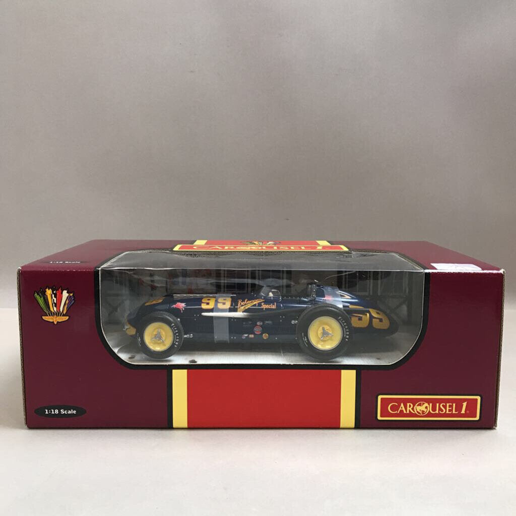 Carousel 1 #4508 1/18 Scale 1955 Indy Kurtis-Kraft Roadster - Driver Art Cross