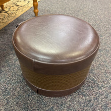 Load image into Gallery viewer, Vintage Brown Ottoman (12x18x18)
