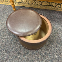 Load image into Gallery viewer, Vintage Brown Ottoman (12x18x18)
