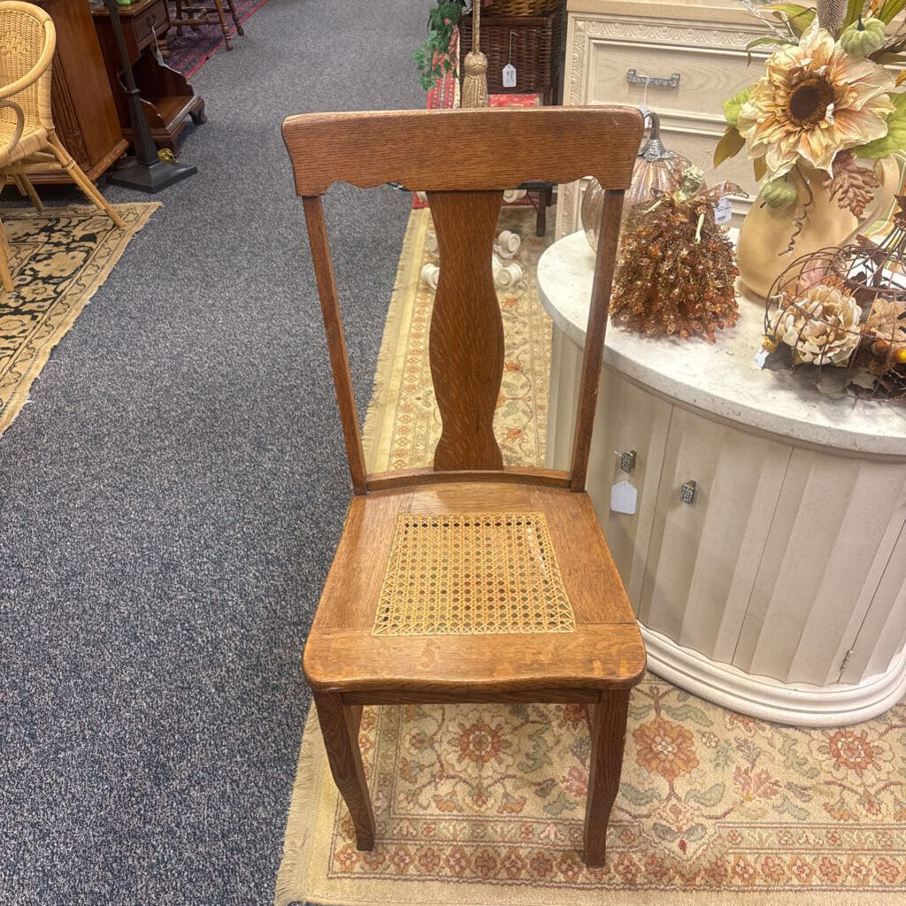 Woven Seat Chair (39x18x18)