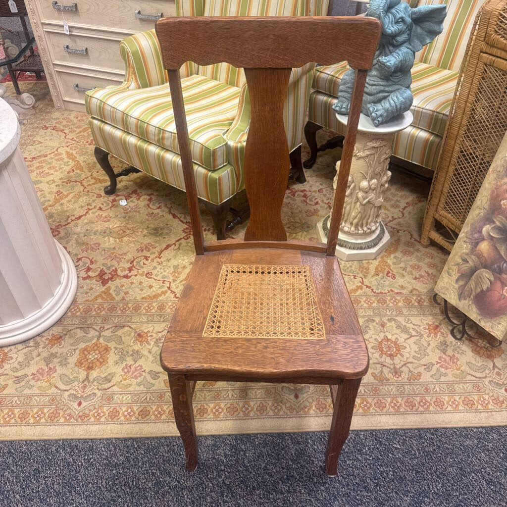 Woven Seat Chair (39x18x18)