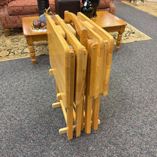 Load image into Gallery viewer, Set of 4 TV Trays with Stand
