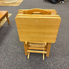 Load image into Gallery viewer, Set of 4 TV Trays with Stand
