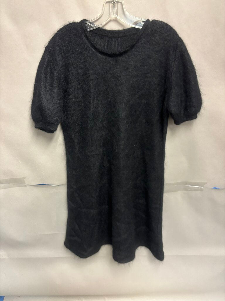 Ladies Mohair Black Dress Size M-L