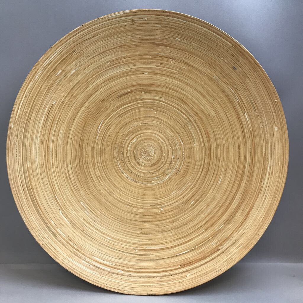 Large Round Wood Platter (24