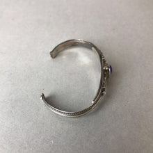 Load image into Gallery viewer, Vintage Sterling Lapis Lazuli Cuff Bracelet
