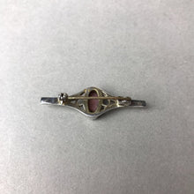 Load image into Gallery viewer, Vintage 800 Silver Rhondonite Brooch Pin (1.5&quot;)
